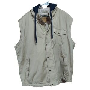 Venado Men's Size 3XL Concealed Carry Hooded‎ Vest Sherpa Lined